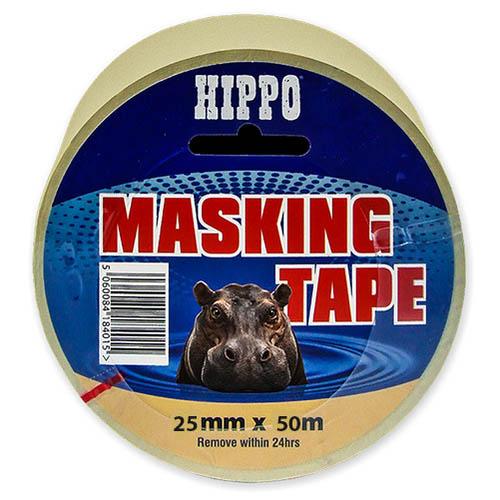 Hippo Beige Masking Tape (25mm 50m)