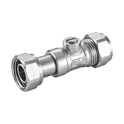 15MMX1/2" CHROME STRAIGHT SERVICE VALVE Image 1