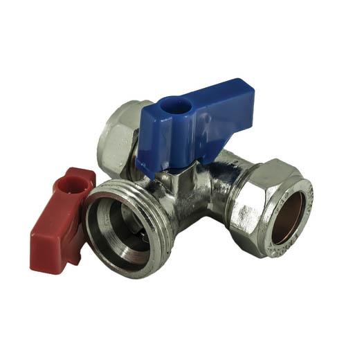 CP Tee Washing Machine Tap (15mm x 3/4")