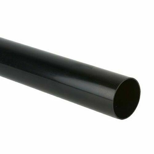 Brett Martin Solvent Black MuPVC Plain Ended Waste Pipe (40mm 3m)
