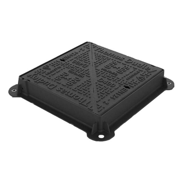 D400 Double Triangular Manhole Cover & Frame Drop In Highway Appr.