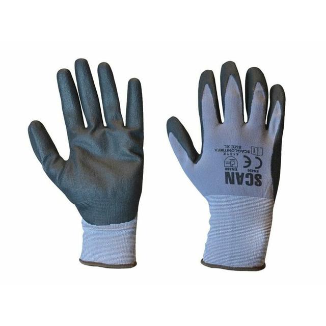Scan Size 9 Microfoam Nitrile Coated Gloves